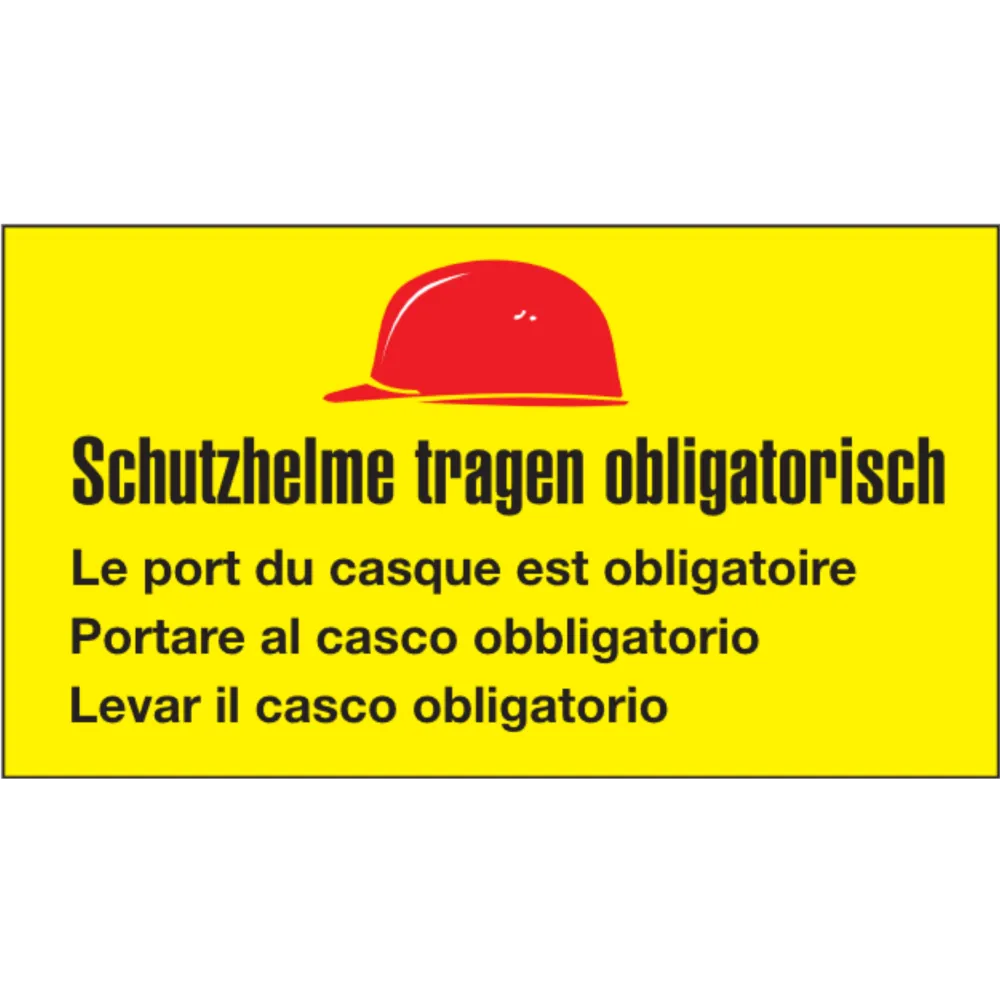 Safety helmets sign