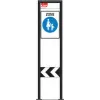 Zone signage stele type 