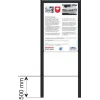 Zone signage stele type 
