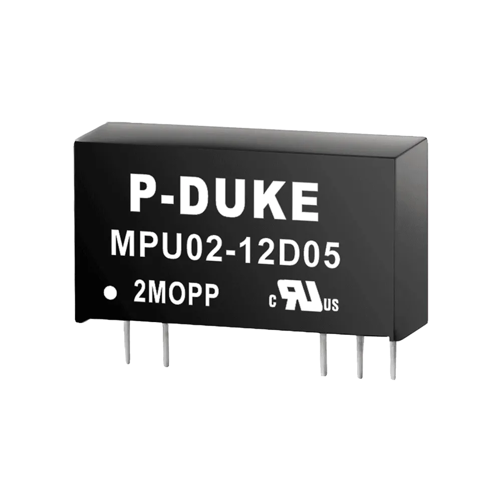 2W medical DC/DC-Converter, Input 9.6..14.4V, Output +15V / +0.134A