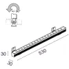 Matrix Mini Floodlight 2811P/HPRCOB-Floodlights - Floodlight with Lens L. 530 - Remote driver 24Vdc
