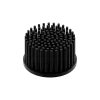 LED pin fin heat sink, ø70mm, H 40mm, Base 5mm, Black anodized