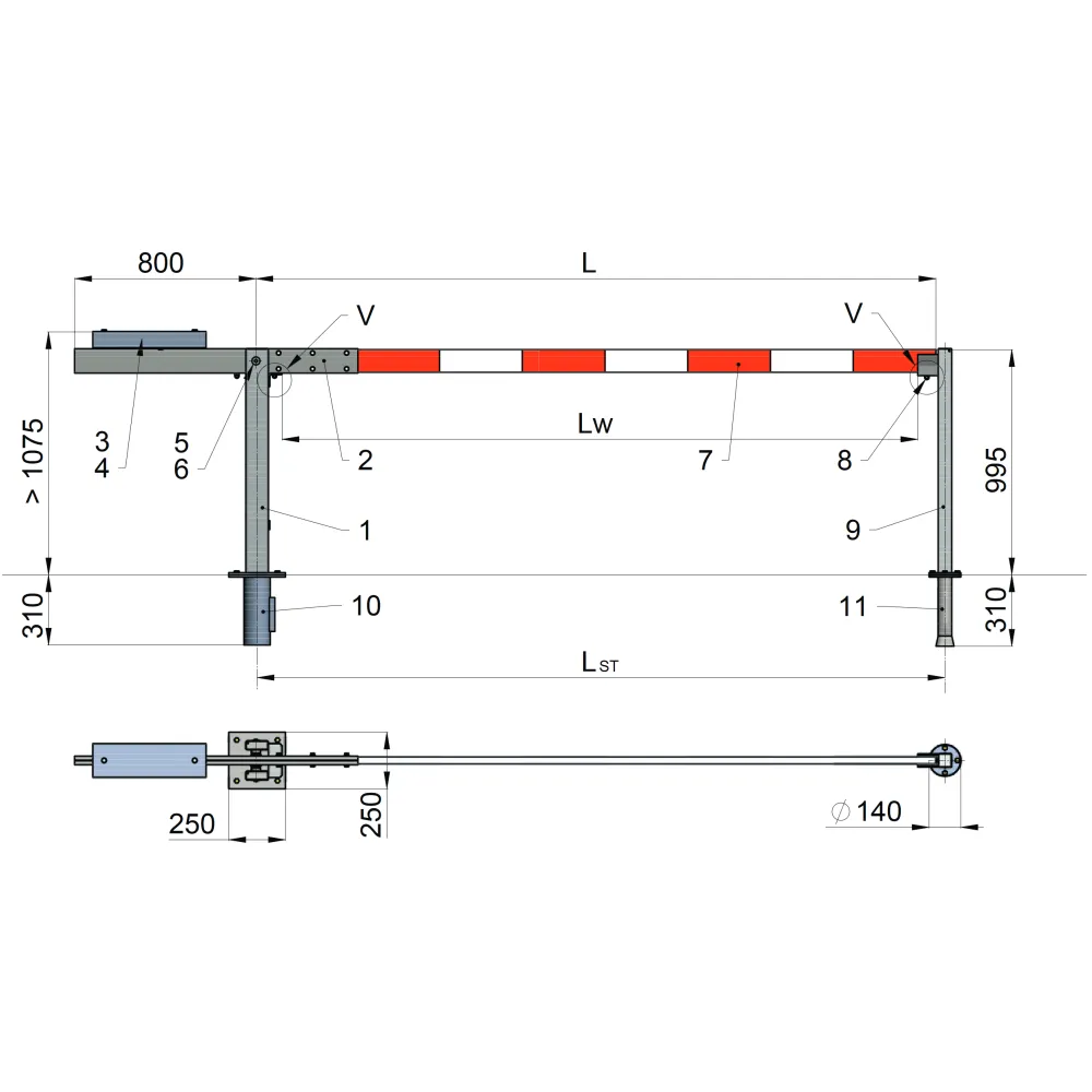Replacement parts for hand barrier