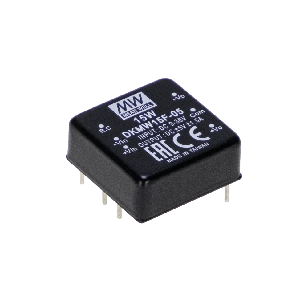 15W DC/DC Converter, Input 18…75V, Output +5V/-5V / +1.5A/-1.5A