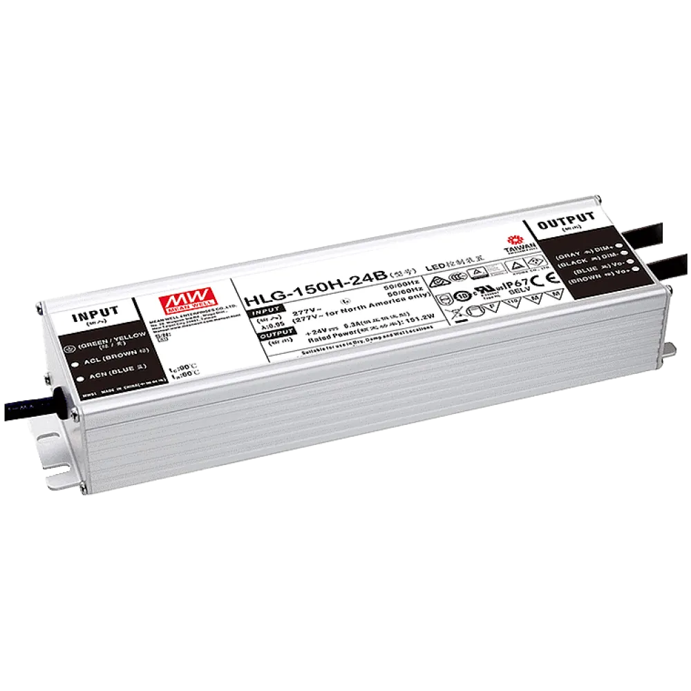 150W LED Driver CV+CC 24V/6.3A, 3in1 Dimming
