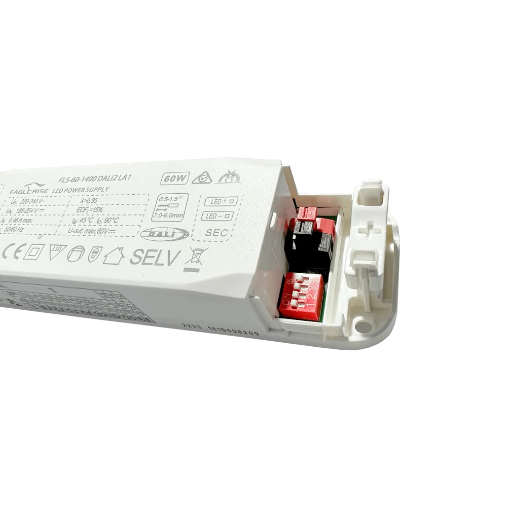 60W LED Driver CC 650-1400mA,9-48Vdc, DALI2