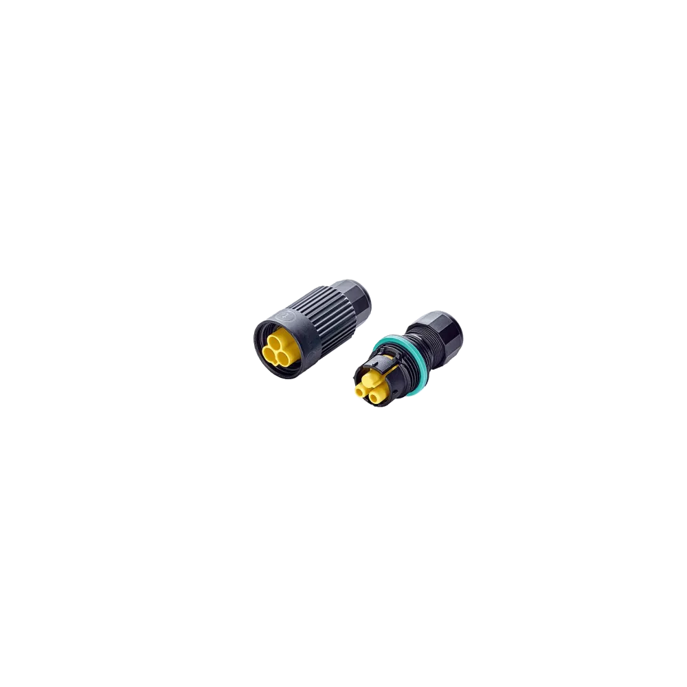 Mini-Circular Connector, 2p, Plug, Screw, 0.5-2.5mm2, D7.0-12.0mm, IP66/IP68