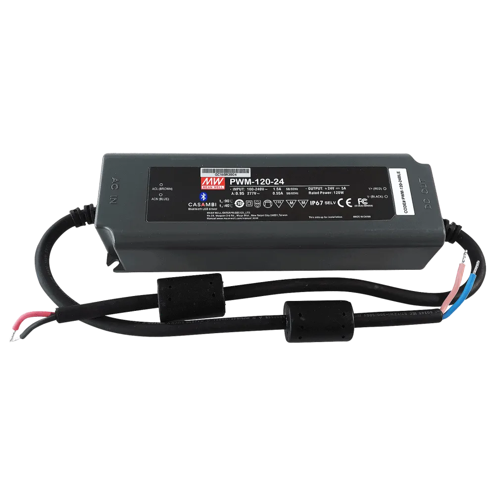 120W LED Driver with PWM Output 24V/5A, CASAMBI