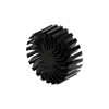 Modular LED star heat sink, ø134mm, H 50mm, Black anodized