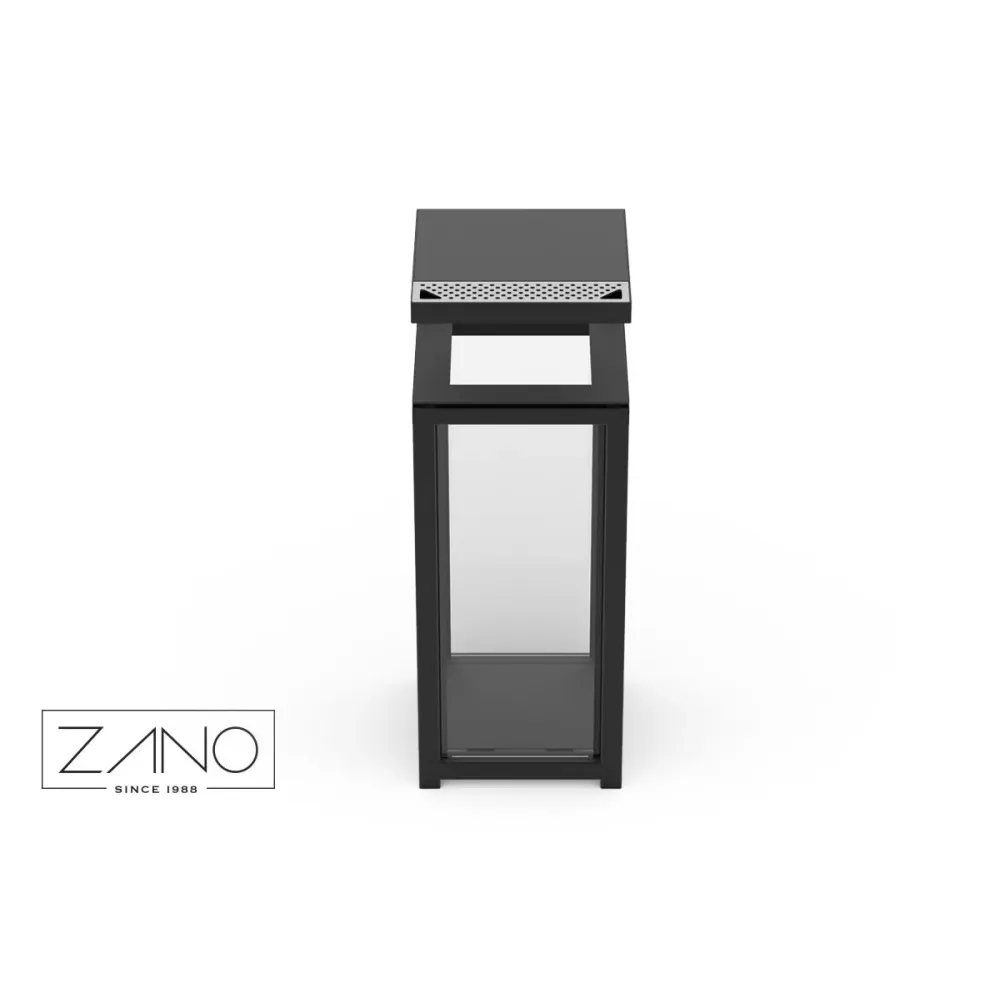 Anti-terrorist Safety Transparent Dustbin with ashtray