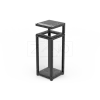 Anti-terrorist Safety Transparent Dustbin with ashtray