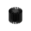 Modular LED star heat sink, ø99mm, H 80mm, Black anodized