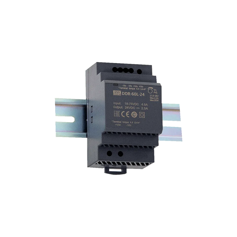 60W DC/DC-Converter, Input 18…75V, Output 5V/10.8A