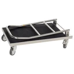ESD transport trolley with folding bracket