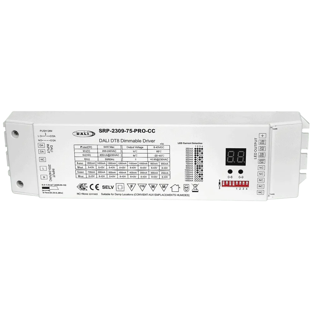 75W DALI DT8, 4in1, constant current LED driver