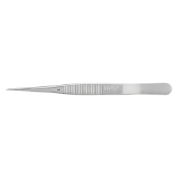 Precision tweezers, with serrated finger profile and internally serrated tips