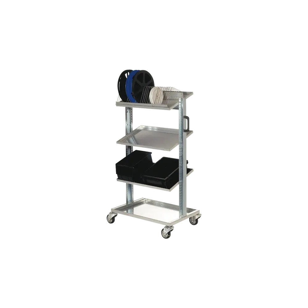ESD transport trolley, 740 x 540 x 1280 mm