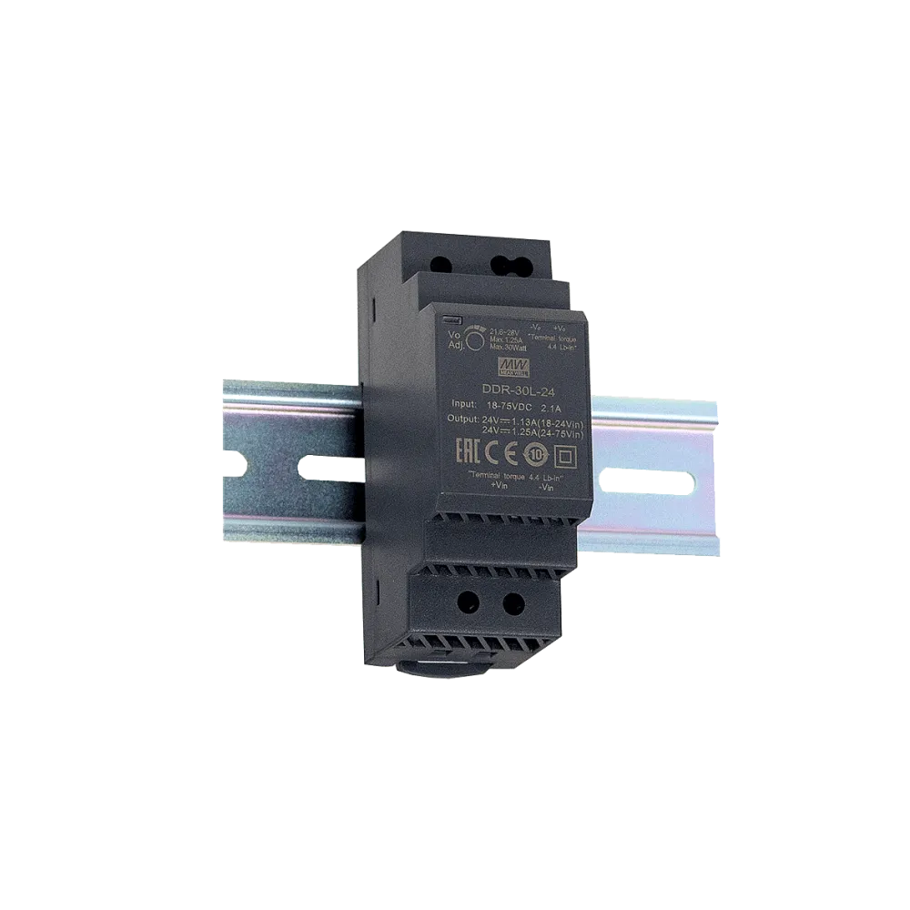 30W DC/DC-Converter, Input 9…36V, Output 5V/6A