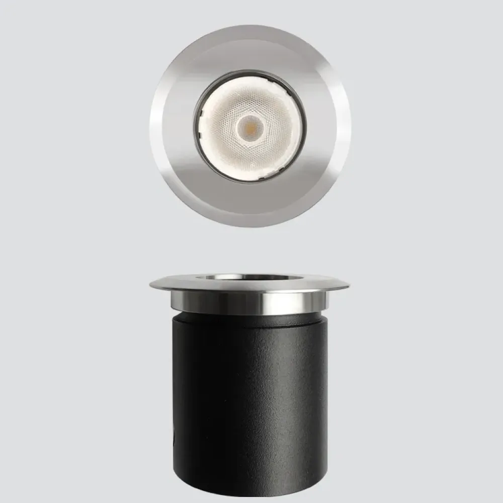Rim 70 - Recessed with steel ring nut Ø70 - Remote driver 24Vdc