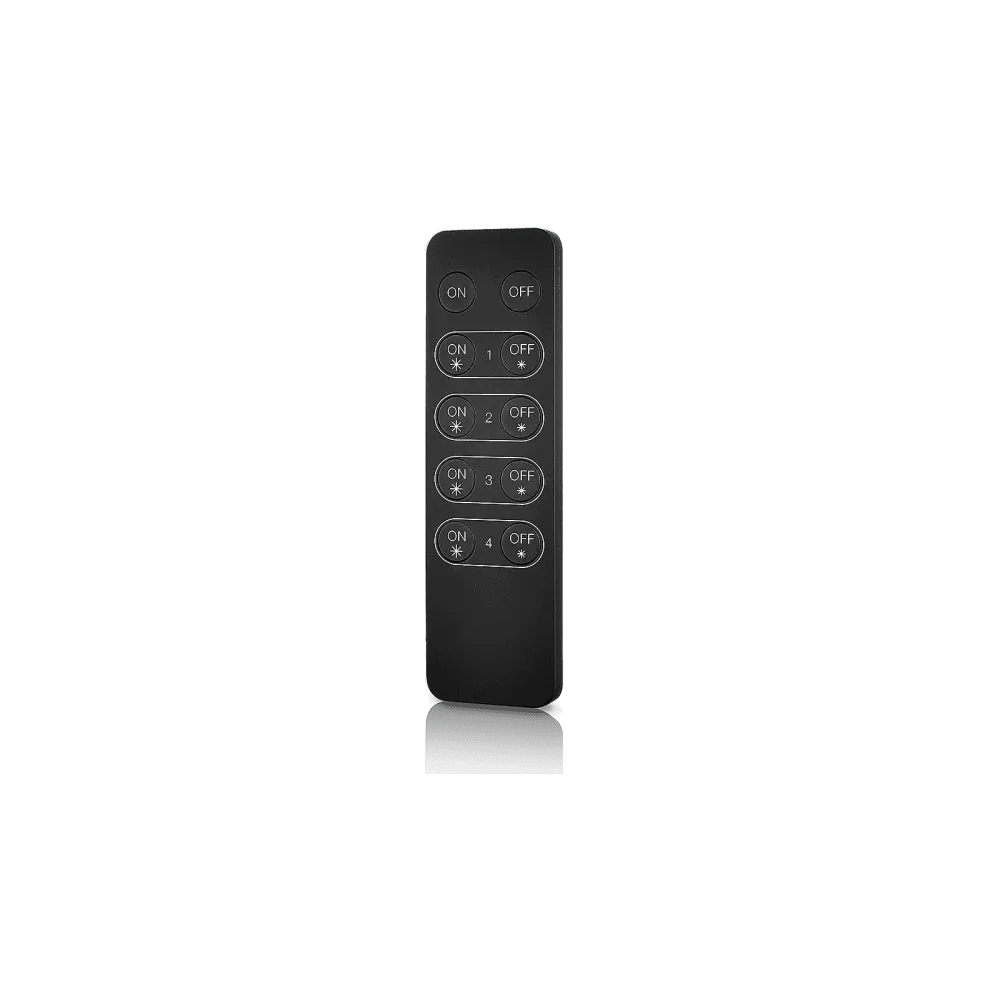RF remote control, single color, black