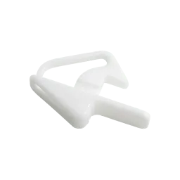 White snap lock for storage containers for hook and hinge lids