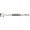 Wafer tweezers with freely movable upper blade made of Teflon