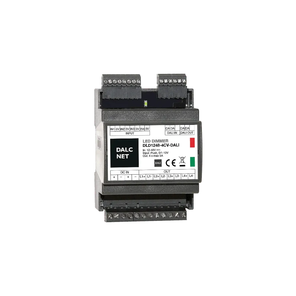 4 channel DALI LED dimmer, constant voltage 12-48VDC