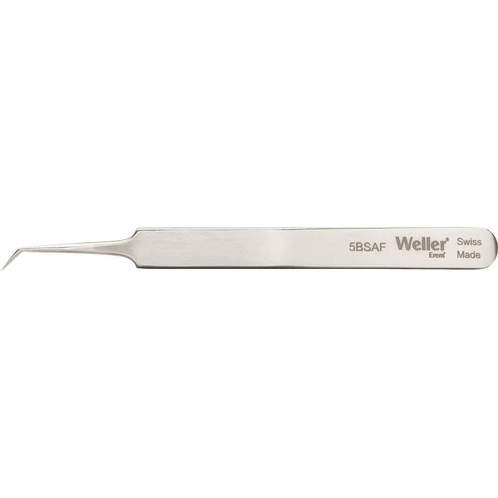 Precision tweezers, 30° curved, relieved