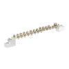 Earthing bar with insulator, 250A, number of poles: 25