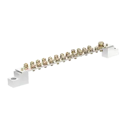 Earthing bar with insulator, 250A, number of poles: 25