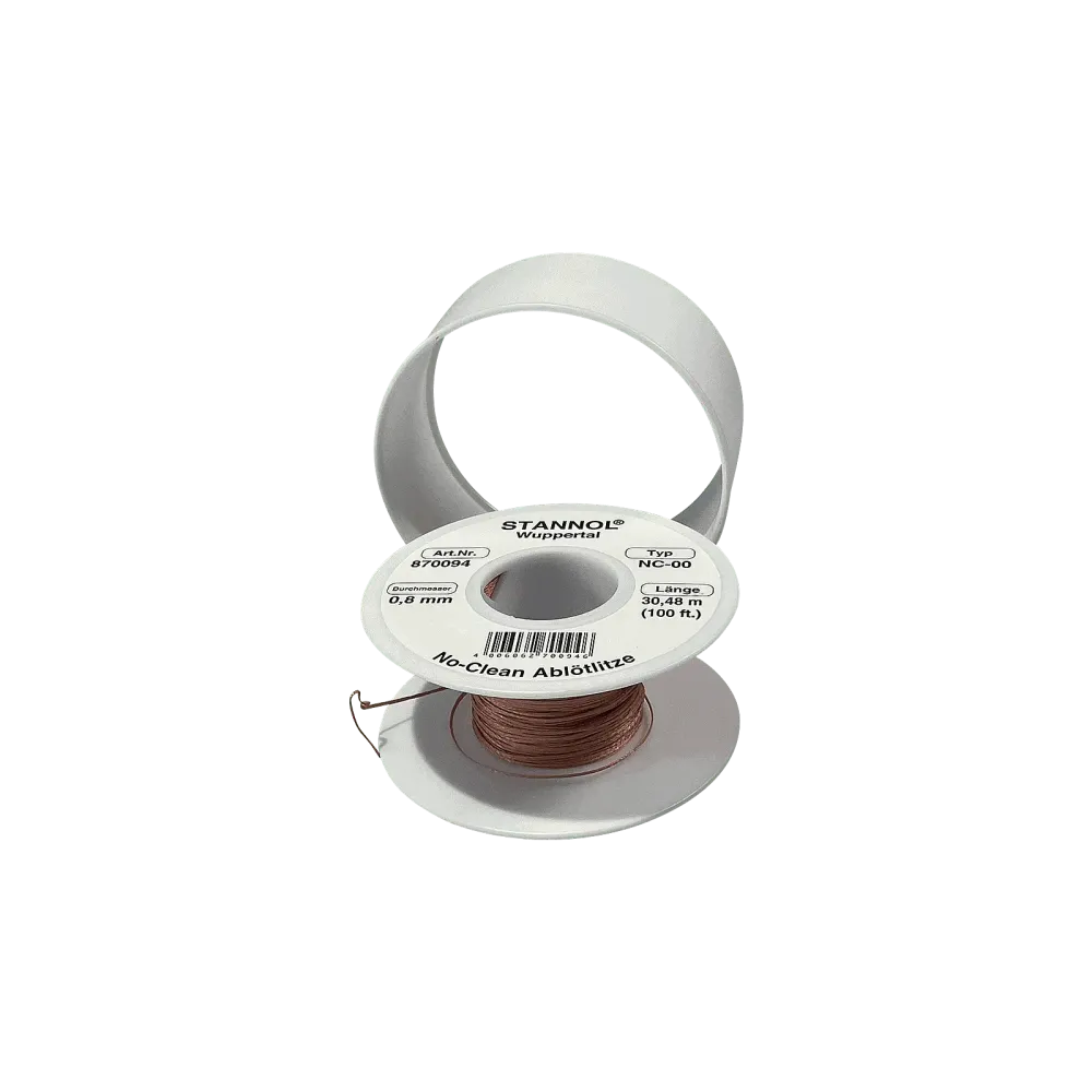 NC-OO desoldering braid 0.8mm (width), 30m (length)