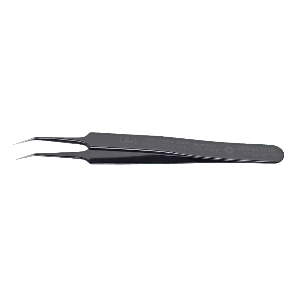 ESD SMD tweezers ULTRA FINE 110mm shape 5b stainless steel angle 30° very sharp