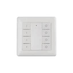 DALI2 certified wall switch with 8 push buttons