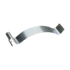 Label clamp for storage containers, stainless steel