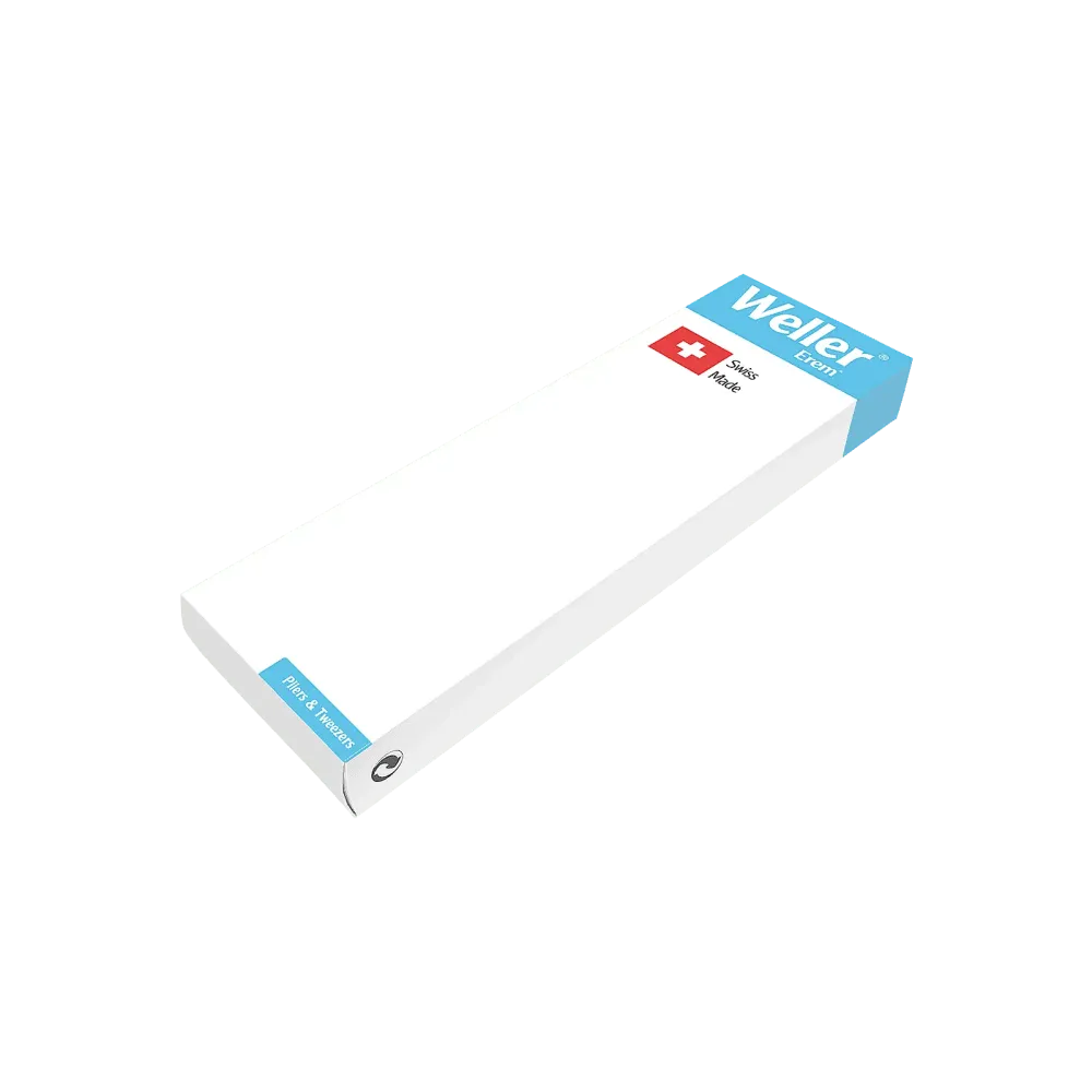 Wafer tweezers with freely movable upper blade made of Teflon