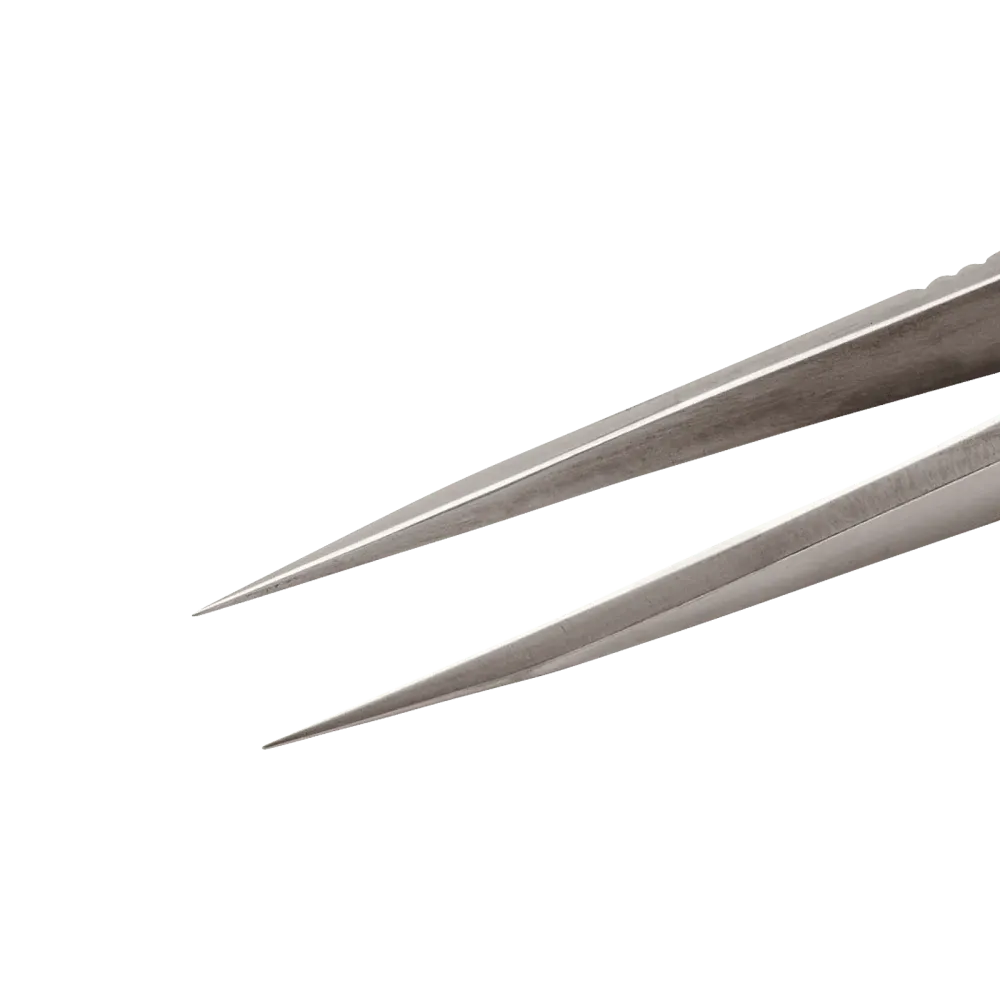 Precision tweezers with fine tips