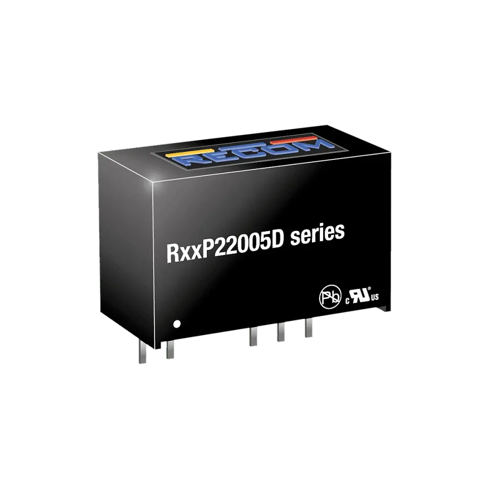 2W DC/DC converter, input 24V +/-10%, output +20V/+50mA / -5V/-200mA, SIP7