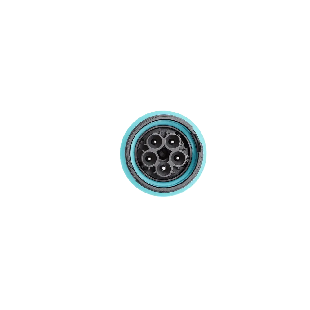 Mini circular connector THB405, plug, 5P, screw, IP66/IP68/IP69