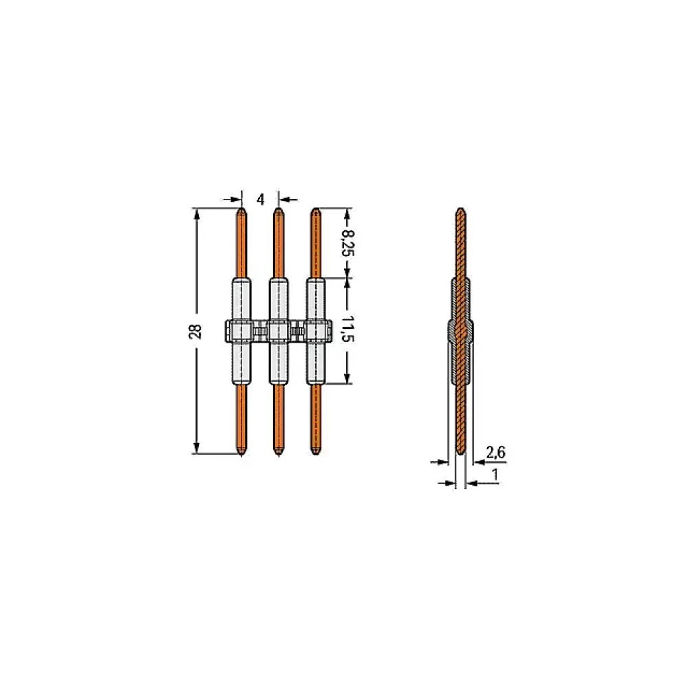 Wago connecting element (3-pole)