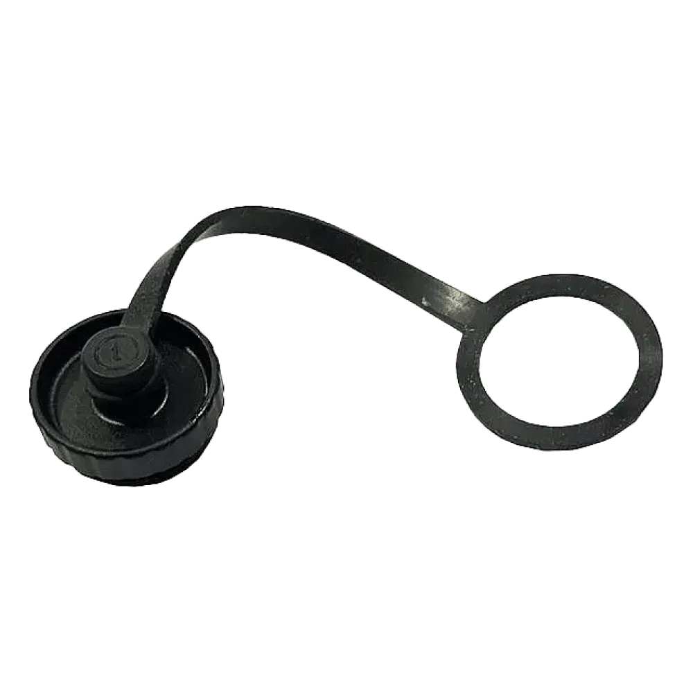 Protective cap THx.387 A/E/L, green, with black rubber cord 