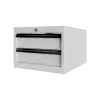 Suspended drawer unit (2 drawers), 380 x 520 x 260 mm
