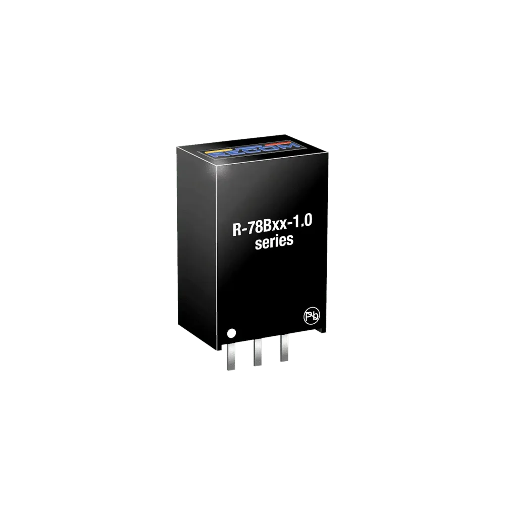 3.3W DC/DC converter, input 4.75...32V, output 3.3V/1000mA, SIP3