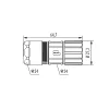 Housing M23 cable connector