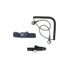 ESD contact bracelet with spiral cable + crocodile clip
