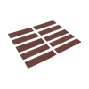 Self-adhesive leather strips 100 x 25 x 3.0 mm (PU10)