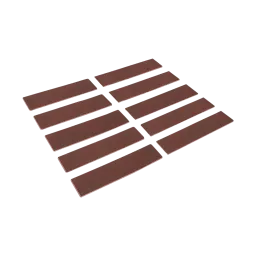Self-adhesive leather strips 100 x 25 x 3.0 mm (PU10)