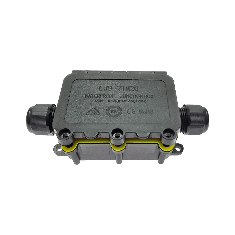 Waterproof junction box IP68, 2-way, M20