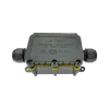 Waterproof junction box IP68, 2-way, M20