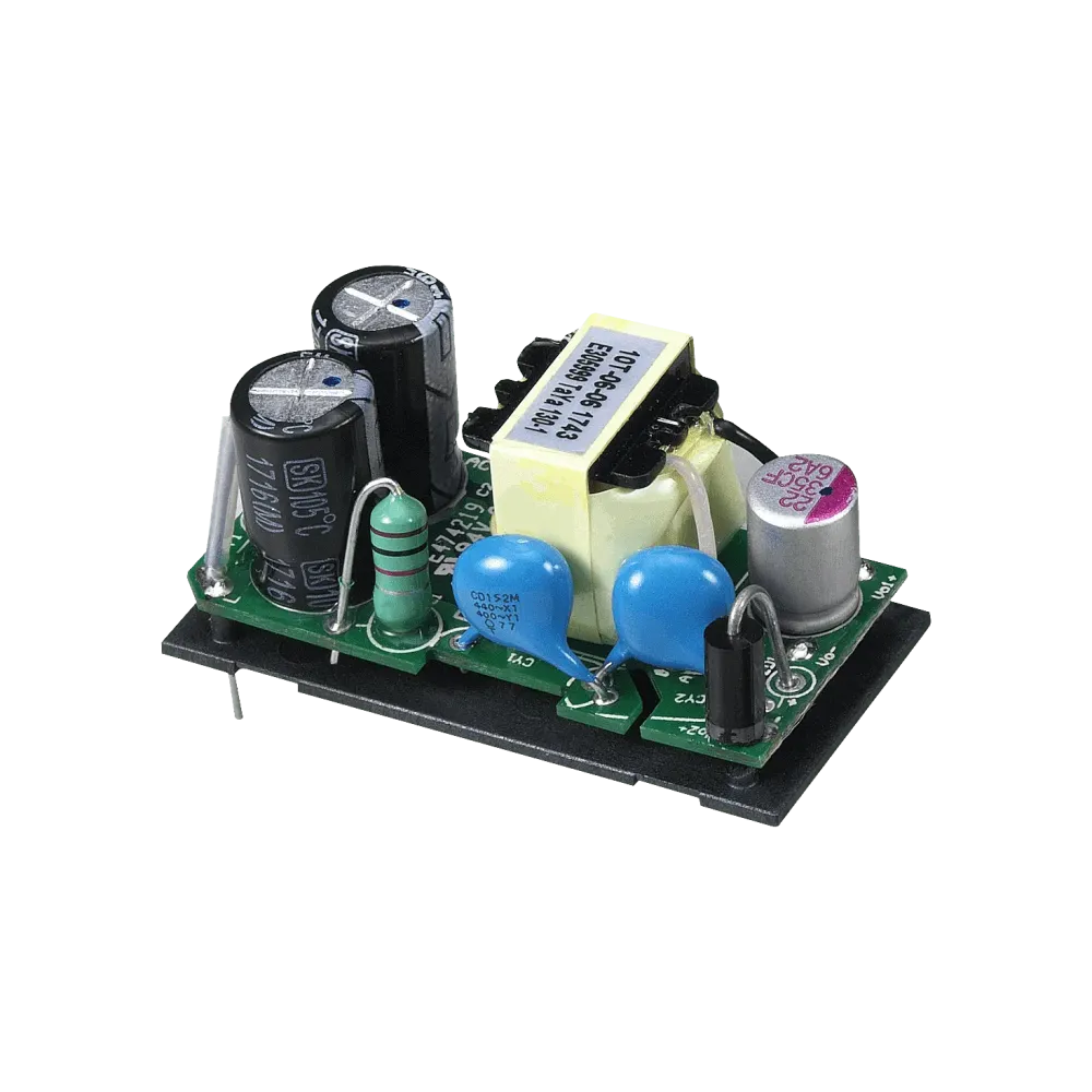 6W AC/DC power supply unit, PCB mounting, 9V/0.67A