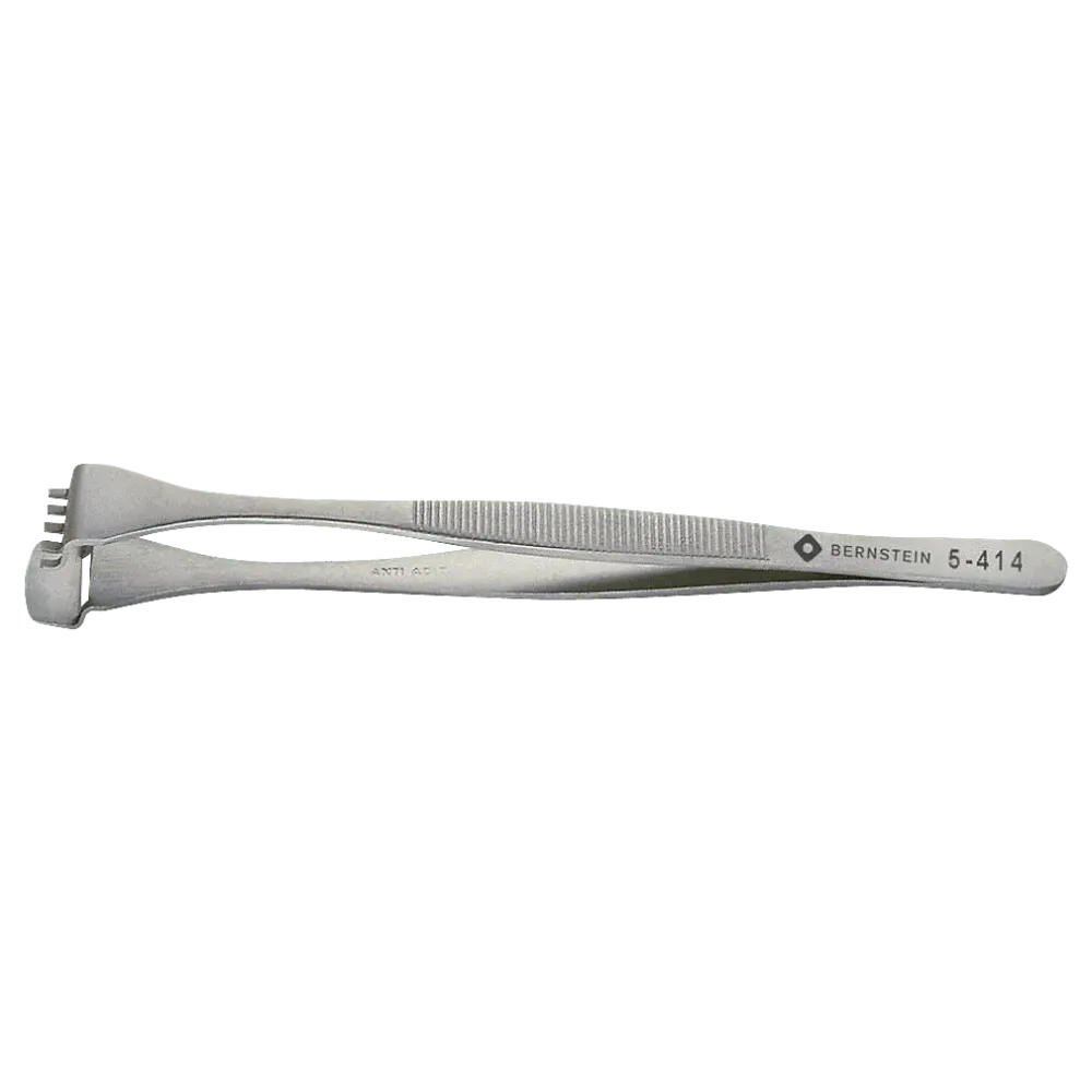 Wafer tweezers 130mm shape 5 DWF with teeth